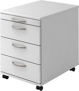 HAMMERBACHER 1606 Rollcontainer weiß 4 Auszüge 42,8 x 58,0 x 59,0 cm