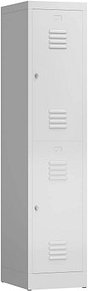 ClassiX Spind lichtgrau X-523210, 2 Schließfächer 41,5 x 50,0 x 180,0 cm