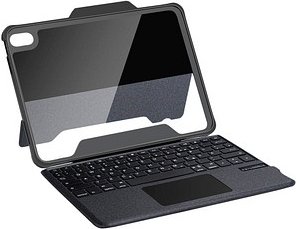 DEQSTER Rugged Touch Keyboard Tablet-Tastatur schwarz geeignet für Apple iPad 10. Gen (2022), Apple iPad 10. Gen (2024)