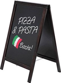 Thumbnail - Showdown® Displays Kundenstopper Natura schwarz 55,0 x 85,0 cm, 1 St.