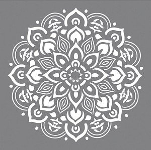 Thumbnail - Rayher Dekor-Schablone Mandala grau