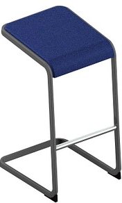 Thumbnail - Quadrifoglio Hocker C-STOOL OCSTOA01/2R90 dunkelblau, 1 St.