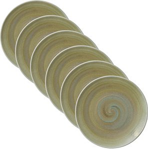 HEART & SOUL Teller Perfect Match Thyme hellgrün Ø 30,0 cm, 6 St.