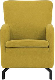 DOMO Collection Sessel Dallas gelb schwarz Stoff 68,0 x 82,0 x 93,0 cm, 1 St.