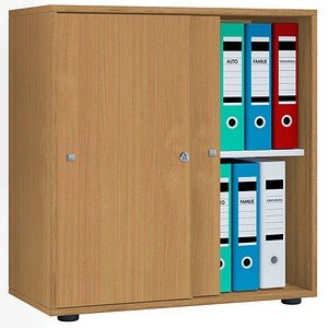 Thumbnail - VCM my office Schiebetürenschrank L Lona, 913945 buche 1 Fachboden 70,0 x 37,0 x 74,0 cm