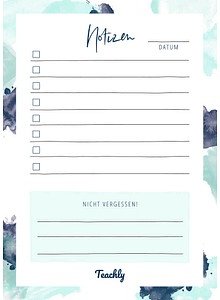 Teachly Notizblock DIN A6 liniert, 1 St.