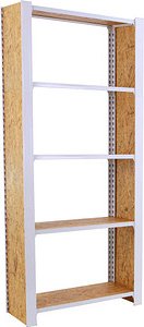 Simonrack Regal OFFICLICK 8425437127410 weiß, braun 80,0 x 30,0 x 210,0 cm