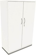 fm Aktenschrank Sidney, 4260429763504 weiß 3 Fachböden 100,0 x 44,2 x 151,7 cm