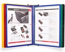 Thumbnail - tarifold Wand-Sichttafelsystem 414909 DIN A4 farbsortiert mit 10 St. Sichttafeln, 1 St.