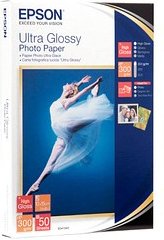 EPSON Fotopapier S041943 10,0 x 15,0 cm hochglänzend 300 g/qm 50 Blatt