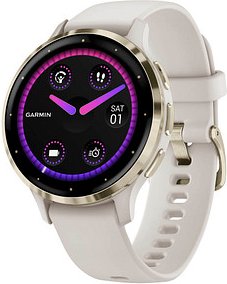 GARMIN Venu 3S Smartwatch elfenbein, softgold
