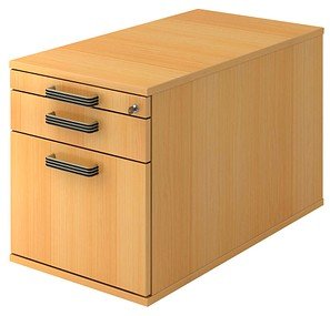 HAMMERBACHER Haziender Rollcontainer buche 3 Auszüge 42,8 x 80,0 x 51,2 cm