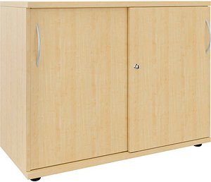 fm Schiebetürenschrank, 4260761570532 königsahorn 1 Fachboden 100,0 x 44,2 x 76,3 cm