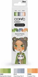 COPIC® Ciao Natural Palette Layoutmarker-Set farbsortiert 1,0 + 6,0 mm, 3 St.
