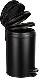 WENKO Leman Mülleimer 12,0 l schwarz, 1 St.