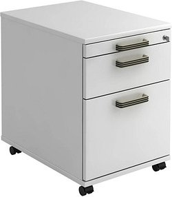 HAMMERBACHER Unni SE1 Rollcontainer weiß 3 Auszüge 42,8 x 58,0 x 59,0 cm