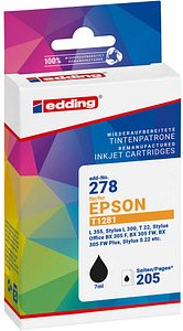 Thumbnail - edding EDD-278 schwarz Druckerpatrone kompatibel zu EPSON T1281M