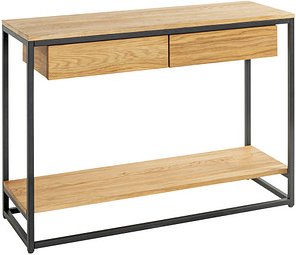 HAKU Möbel Konsolentisch Massivholz eiche 100,0 x 35,0 x 75,0 cm