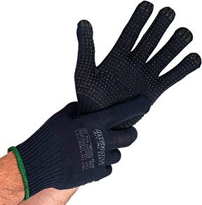 HYGOSTAR unisex Arbeitshandschuhe Pearl dunkelblau Größe 9, 12 Paar