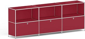 viasit Sideboard System4, 214893 rubinrot 227,9 x 40,4 x 80,7 cm, 1 St.