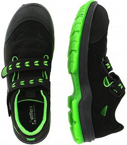 atlas® Herren S1 Sicherheitssandalen "SL 26 green" 2.0 schwarz Größe 41
