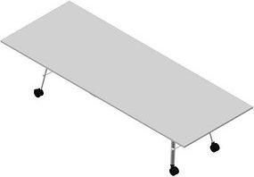 Quadrifoglio Konferenztisch SERENITY grau rechteckig, A-Gestell weiß, 320,0 x 120,0 x 75,0 cm