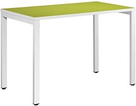 Thumbnail - PAPERFLOW easyDesk Schreibtisch grün rechteckig, 4-Fuß-Gestell weiß 114,0 x 60,0 cm