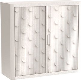 PAPERFLOW easyOffice Classic Chic Rollladenschrank 61472 2 Fachböden 110,0 x 41,5 x 104,0 cm