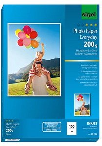 SIGEL Fotopapier IP712 DIN A4 hochglänzend 200 g/qm 100 Blatt