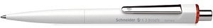 Schneider Kugelschreiber K3 Biosafe weiß, Schreibfarbe: rot, 10 St.