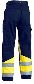 BLAKLÄDER® unisex Warnschutzhose 1564 marine, gelb Größe 46