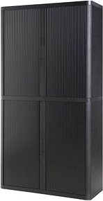 PAPERFLOW easyOffice Rollladenschrank schwarz ohne Fachböden 110,0 x 41,5 x 204,0 cm