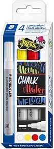 Thumbnail - STAEDTLER Lumocolor chalk marker Kreidemarker farbsortiert 2,4 mm, 4 St.
