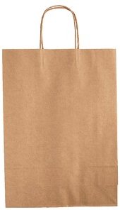 folia Papier-Tragetaschen XL braun 31,0 x 42,0 cm, 15 St.