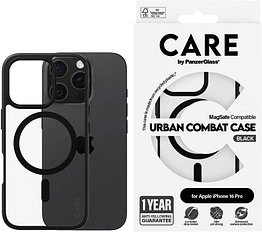 Thumbnail - CARE by PanzerGlass® URBAN COMBAT Handy-Cover für Apple iPhone 16 Pro schwarz