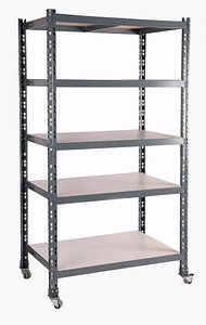 SZ Metall Rollregal 26183-R lichtgrau 100,0 x 60,0 x 180,0 cm