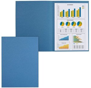 100 FALKEN Aktendeckel DIN A4 blau