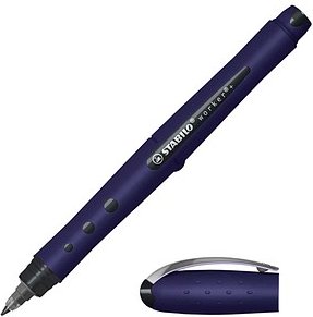 STABILO worker®+ medium NatureCOLORS Wildflower Tintenroller preußischblau 0,5 mm, Schreibfarbe: blau, 1 St.