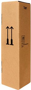 Flaschenkartons für 1 Flasche 11,0 x 11,0 x 42,5 cm, 5 St.