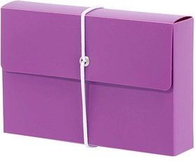 M&M Karteikasten DIN A7 lila mit Deckel