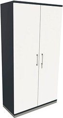 fm Aktenschrank Oldenburg, 4260649682043 lavagrau, weiß 4 Fachböden 100,0 x 44,2 x 186,9 cm