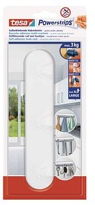 tesa Powerstrips Hakenleiste Klebehaken für max. 3,0 kg, 20,0 x 4,1 cm, 1 St.