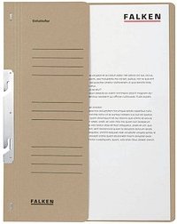 FALKEN Einhakhefter Karton grau DIN A4, halber Deckel, 1 St.