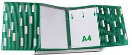 Thumbnail - tarifold Sichttafelsystem 434605 DIN A4 grün mit 60 St. Sichttafeln, 1 St.