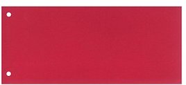 Thumbnail - Wekre Trennstreifen rot, 180 g/m² Karton 24,0 x 10,5 cm, 100 Blatt