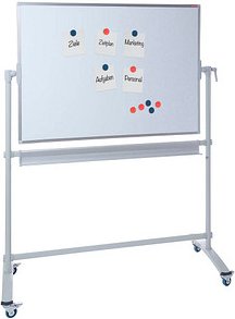 DAHLE Mobiles Whiteboard 96180 Basic 150,0 x 100,0 cm weiß lackierter Stahl