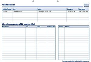BOI Stammdaten ambulant mit Durchschreibeblatt Formulare, 50 St.