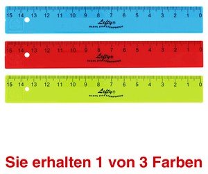 Thumbnail - KUM Lineal L1 Flexi® TB Lefty® 15,0 cm, farbsortiert