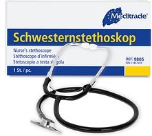 Meditrade® Schwesternstethoskop schwarz, silber