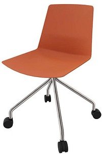 Quadrifoglio Besucherstuhl Clue OCLUEA02 BAF05 AB braun Kunststoff